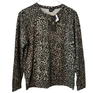 Mono B Animal Print Sweatshirt 3X